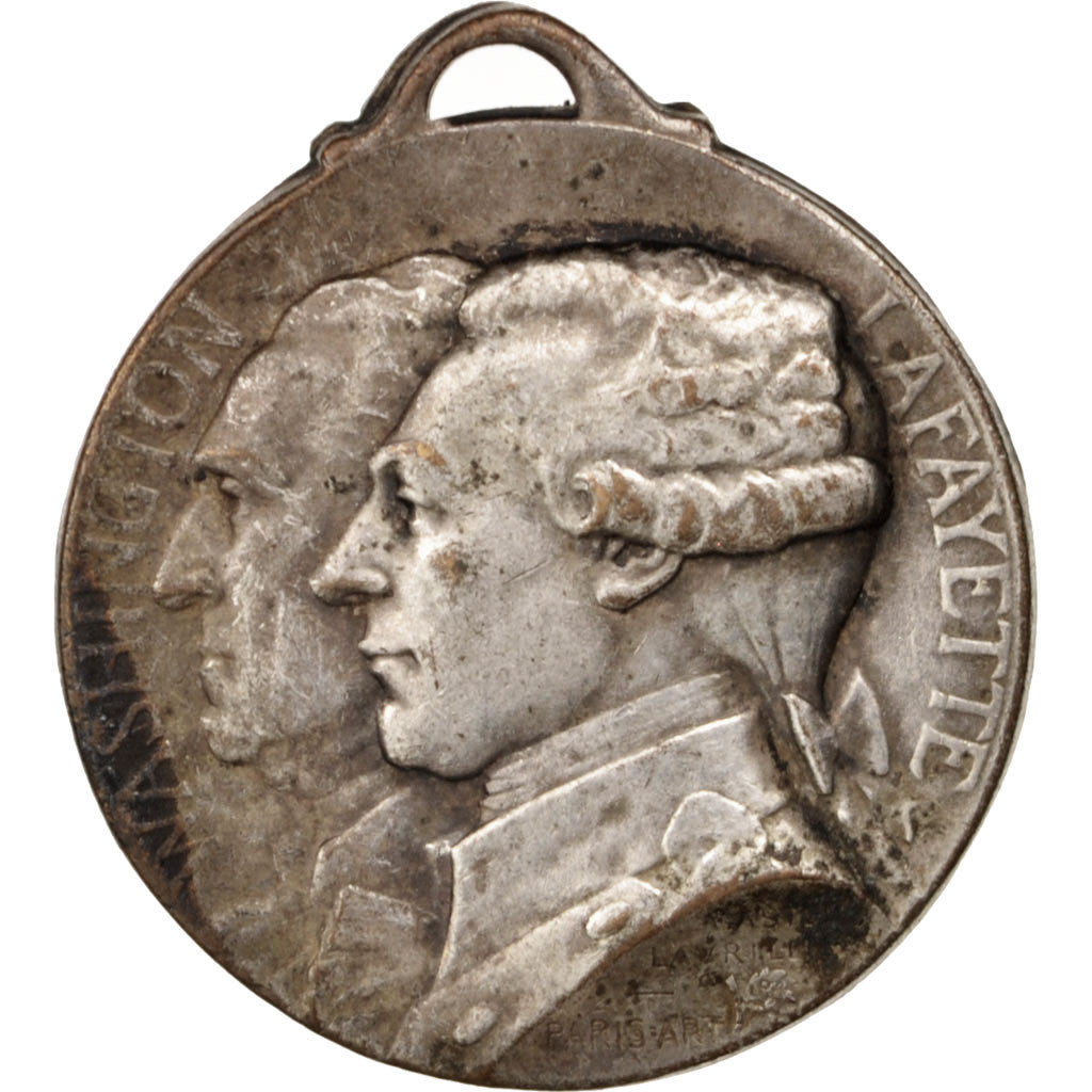 France, Medal, Journée de Paris, 1917, Washington and Lafayette, History