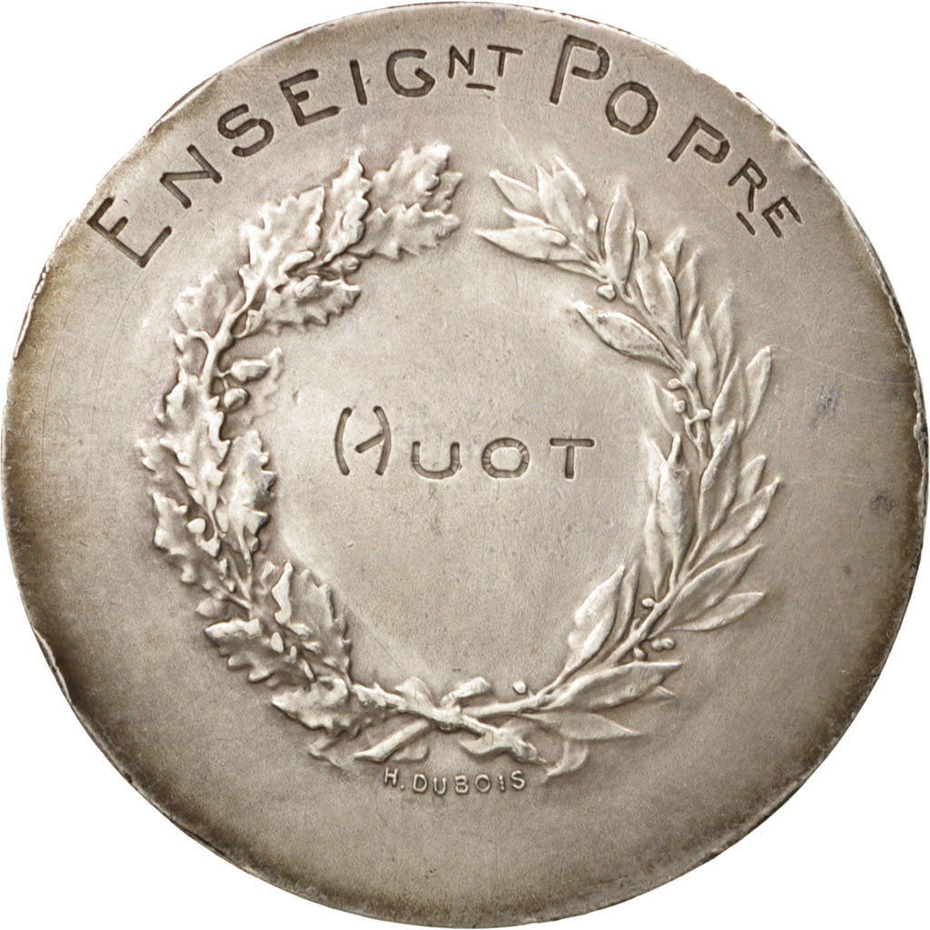 France, Medal, Enseignement Populaire, Arts & Culture, XXth Century, Dubois.H