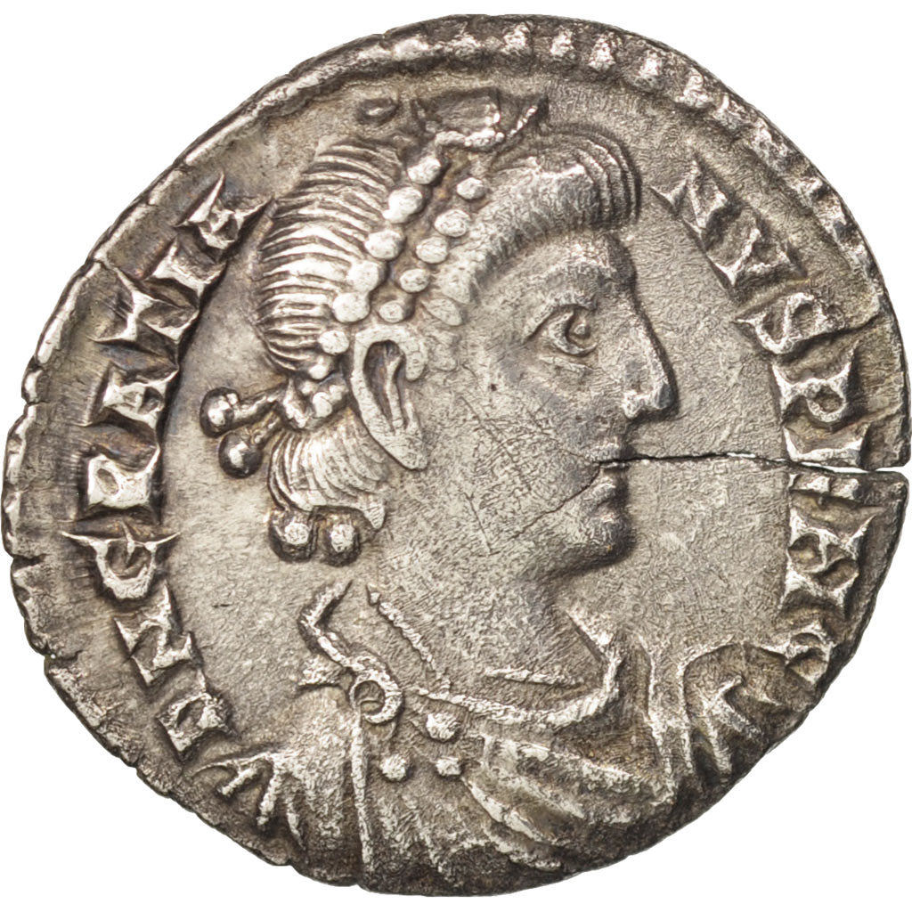 Gratian, Siliqua, Trier, EF(40-45), Silver, RIC:46b