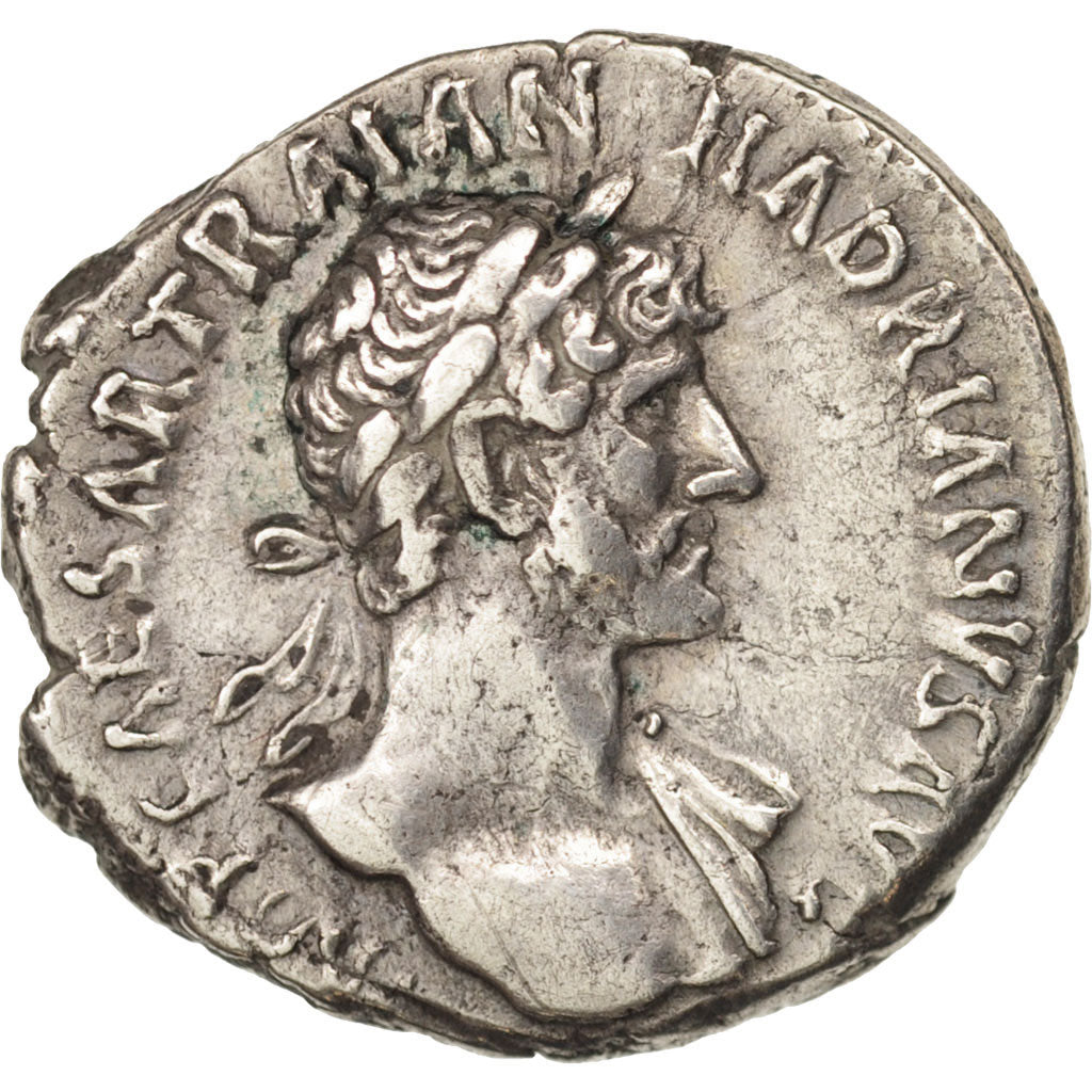 Hadrian, Denarius, 117, Roma, AU(50-53), Silver, RIC:49