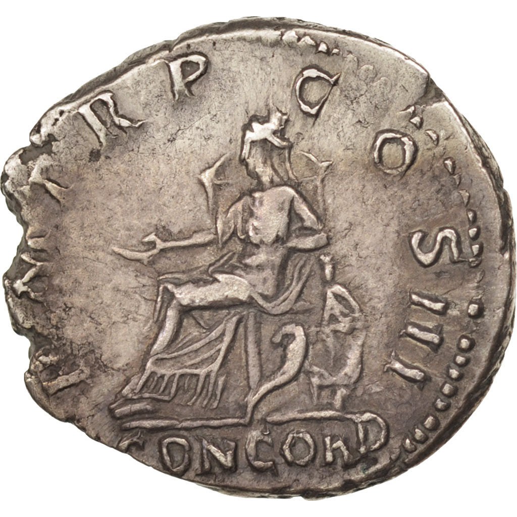 Hadrian, Denarius, 117, Roma, AU(50-53), Silver, RIC:49