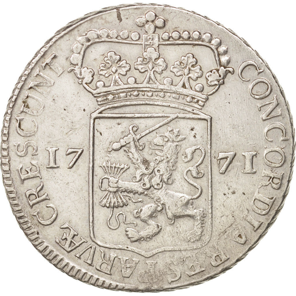 Netherlands, WEST FRIESLAND, Silver Ducat, Rijksdaalder, 1771, EF(40-45)