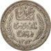 Tunisia, Ahmad Pasha Bey, 20 Francs, 1934, Paris, EF(40-45), Silver, KM:256
