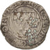 France, Charles VI, Blanc Guénar, Tournai, F(12-15), Billon, Duplessy:377C