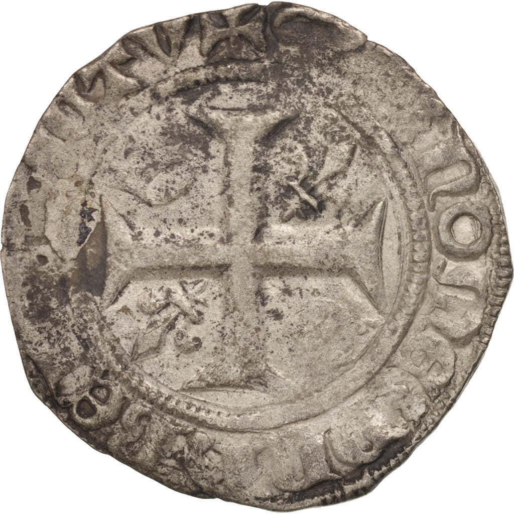 Frankreich, Charles VI, Blanc Guénar, Tournai, VF(20-25), Billon, Duplessy:377C