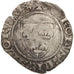 France, Charles VI, Blanc Guénar, Tournai, B+, Billon, Duplessy:377C
