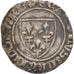 France, Charles VI, Blanc Guénar, Tournai, VF(30-35), Billon, Duplessy:377C