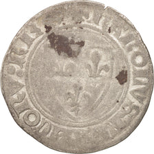 France, Charles VI, Blanc Guénar, Tournai, F(12-15), Billon, Duplessy:377a