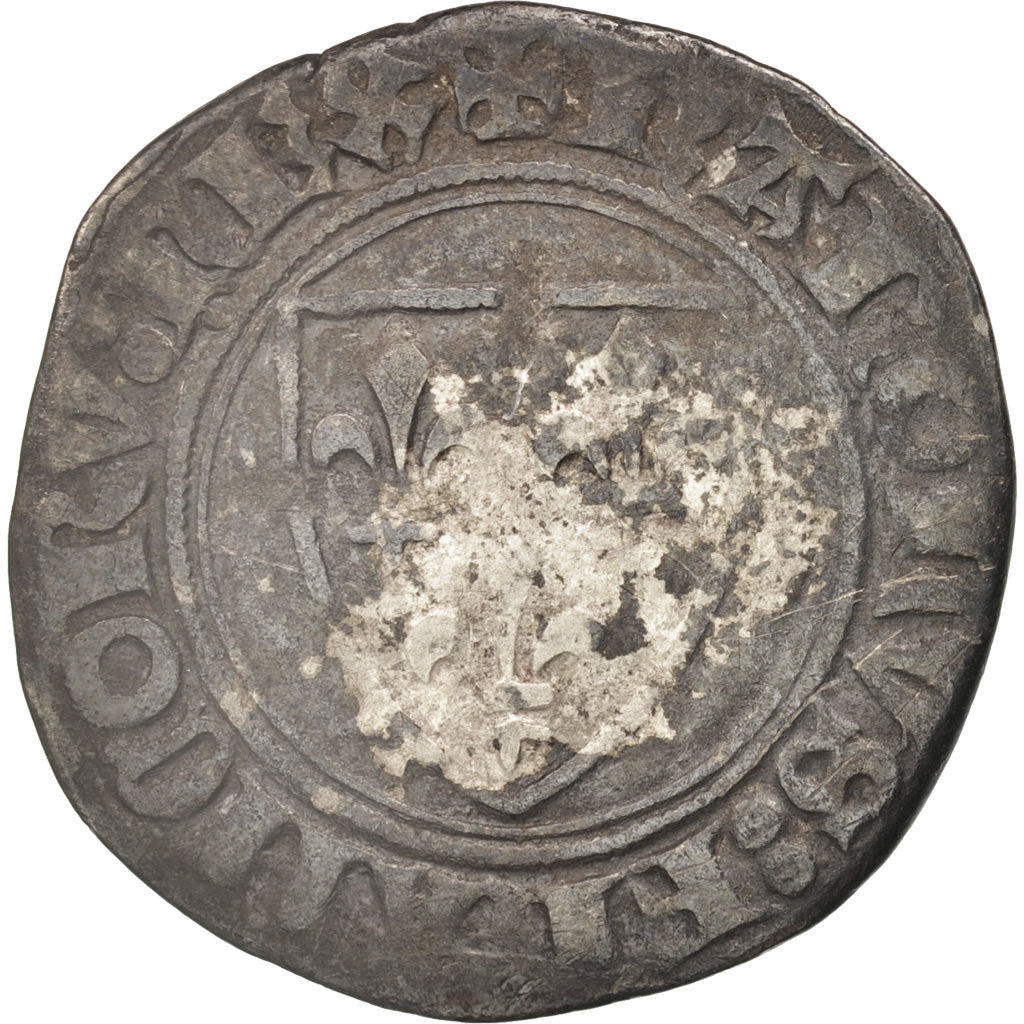 Coin, France, Blanc Guénar, Tournai, VF(20-25), Billon, Duplessy:377A