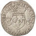 France, Henry II, Douzain aux croissants, 1551, Angers, VF(30-35), Billon