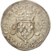 France, Henri II, Douzain aux croissants, 1550, Angers, VF(30-35), Billon