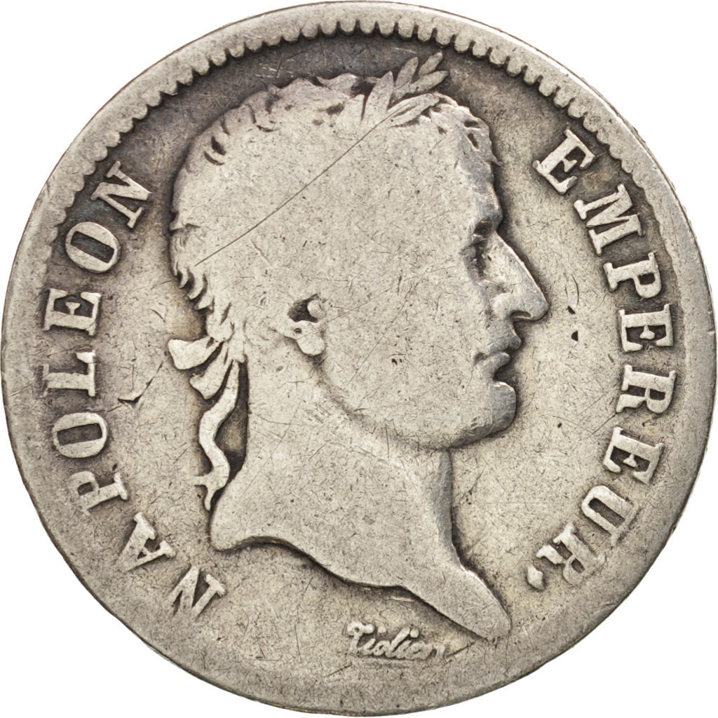 France, Napoléon I, Franc, 1808, Strasbourg, VG(8-10), Silver, KM:682.3