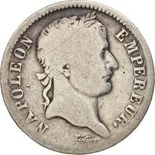 France, Napoléon I, Franc, 1808, Strasbourg, VG(8-10), Silver, KM:682.3