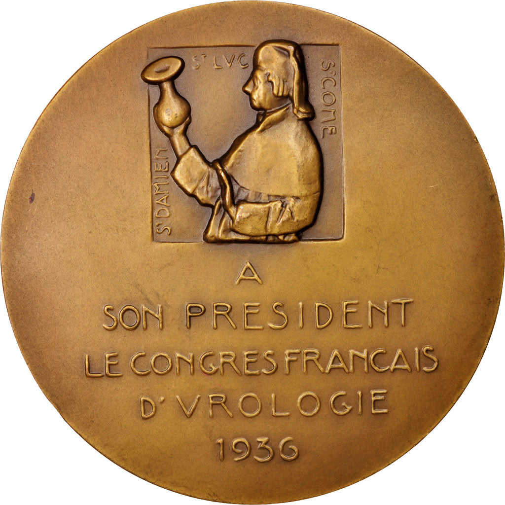 France, Medal, Octave Pasteau, Congrès Français d'Urologie, Sciences &