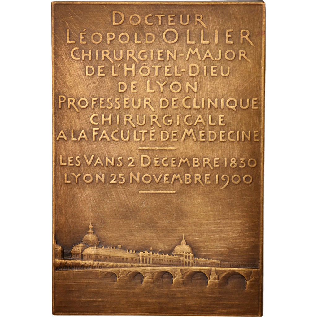 France, Medal, Docteur Léopold Ollier, Sciences & Technologies, 1900