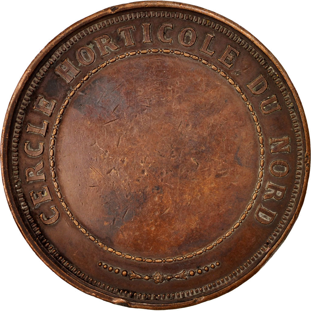 France, Medal, Ville de Lille, Cercle Horticole du Nord, Flora, EF(40-45)
