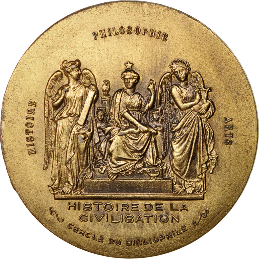France, Medal, Cercle du Bibliophile, Histoire de la Civilisation, Arts &