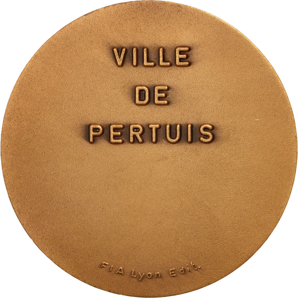 France, Medal, Ville de Pertuis, Politics, Society, War, MS(60-62), Bronze