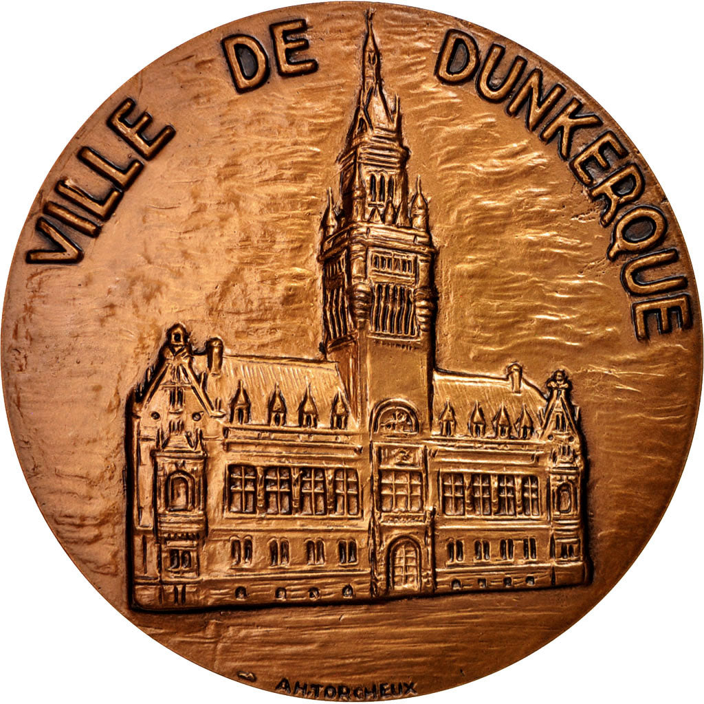 France, Medal, Ville de Dunkerque, Frégate Jean Bart, History, Torcheux