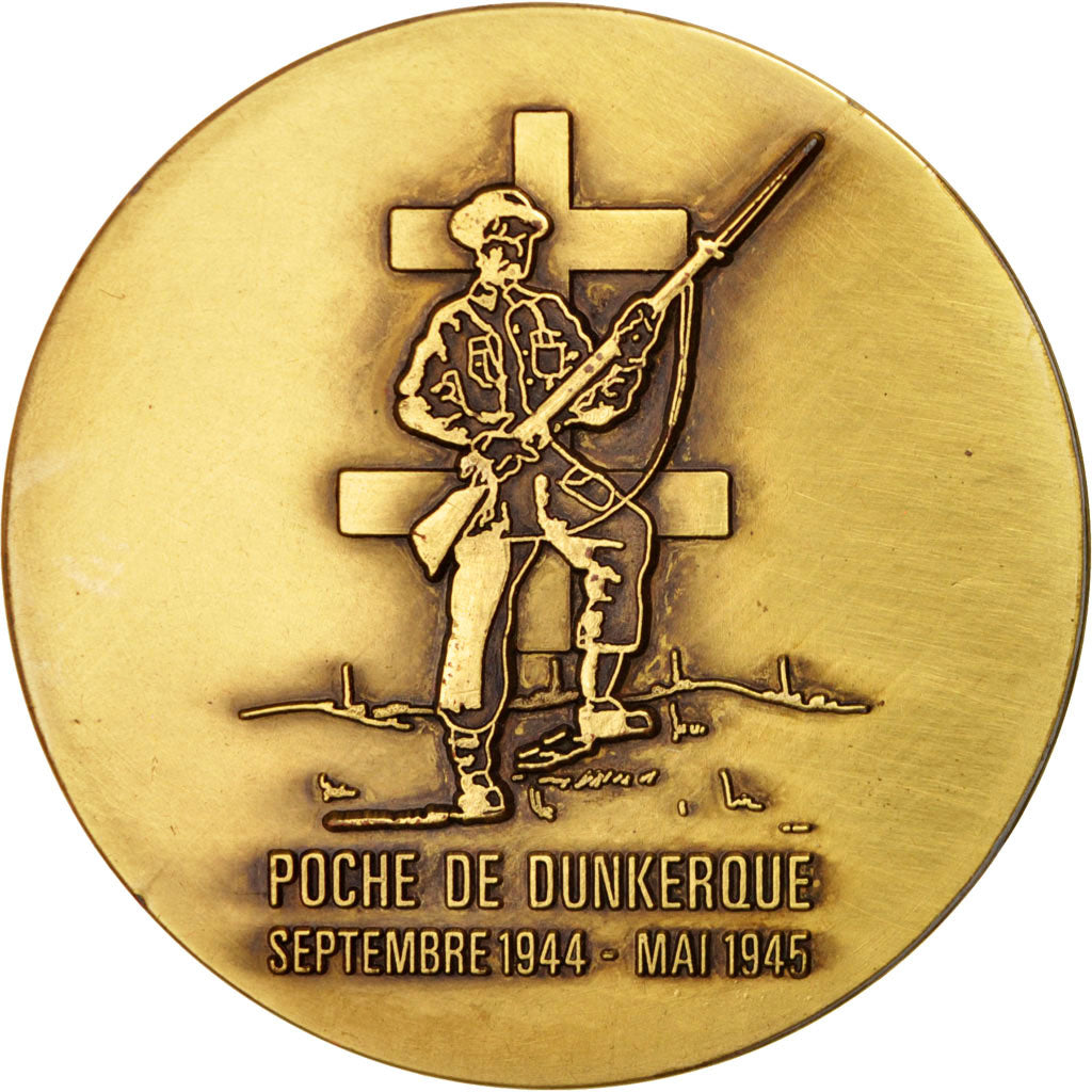 France, Medal, Ville de Dunkerque, 45e anniversaire de la Libération de