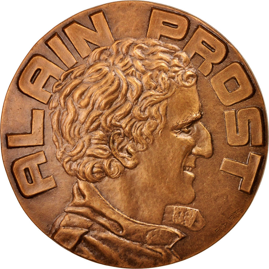 France, Medal, Alian Prost, Champion du monde, Sports & leisure, 1987, Ader