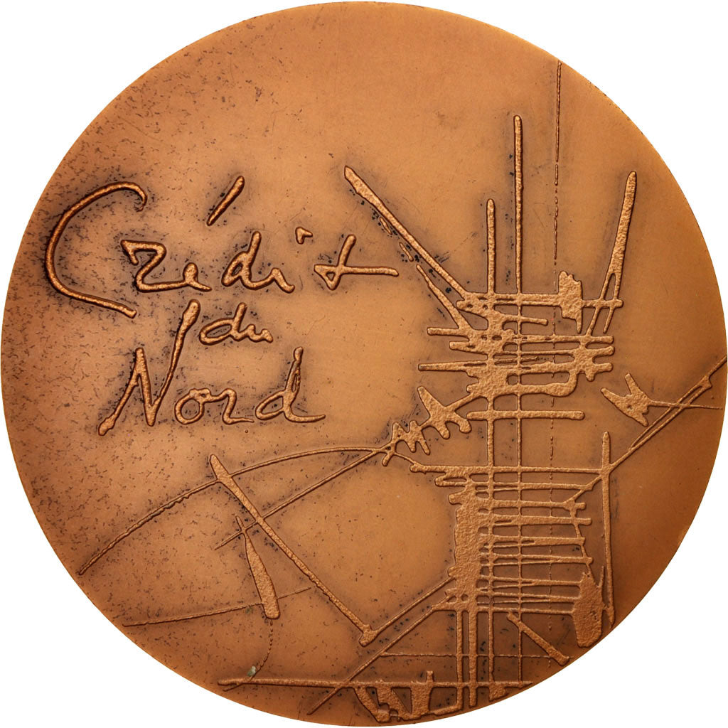 Francia, medaglia, Crédit du Nord by Mathieu, Business & industry, 1977