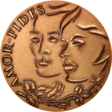 Frankrijk, Medal, Médaille de voeux, Religions & beliefs, PR, Bronze