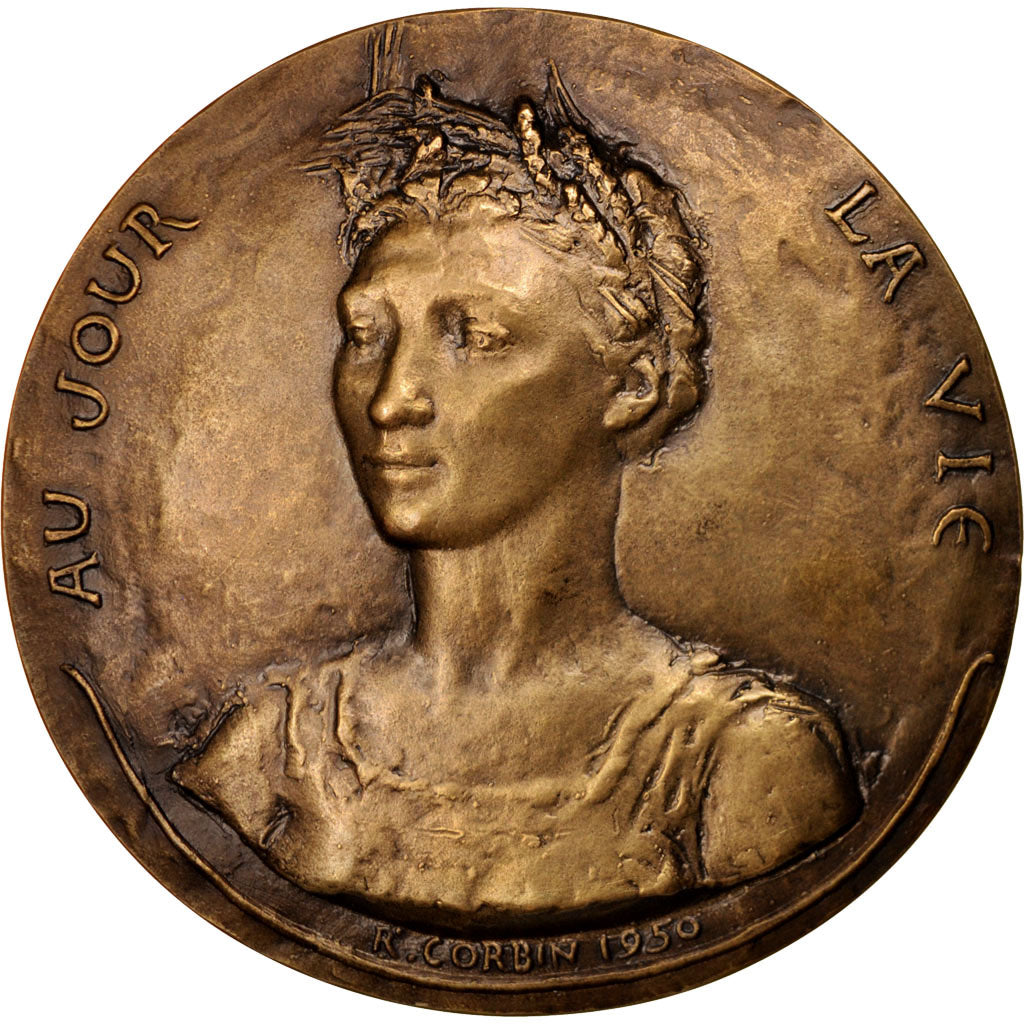 France, Medal, SAMF, Au jour la vie, nul bien sans peine