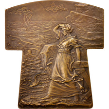 France, Medal, Les Veuves, Arts & Culture, 1906, Prud'homme.G, SUP, Bronze