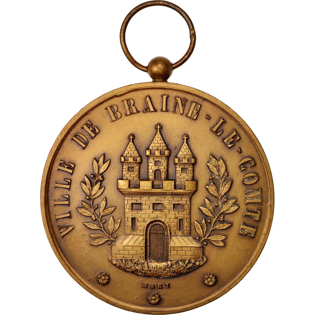 Francia, Medal, VIlle de Braine-Le-Comte, Politics, Society, War, Hart, MBC+