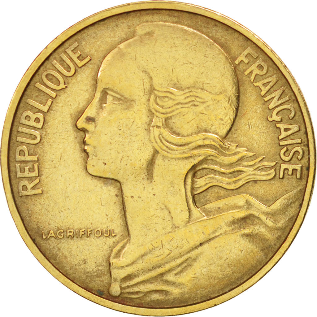 France, Marianne, 10 Centimes, 1962, Paris, AU(50-53), Aluminum-Bronze, KM:929