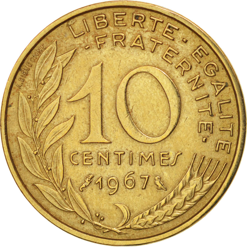 Monnaie, France, Marianne, 10 Centimes, 1967, Paris, TTB, Aluminum-Bronze