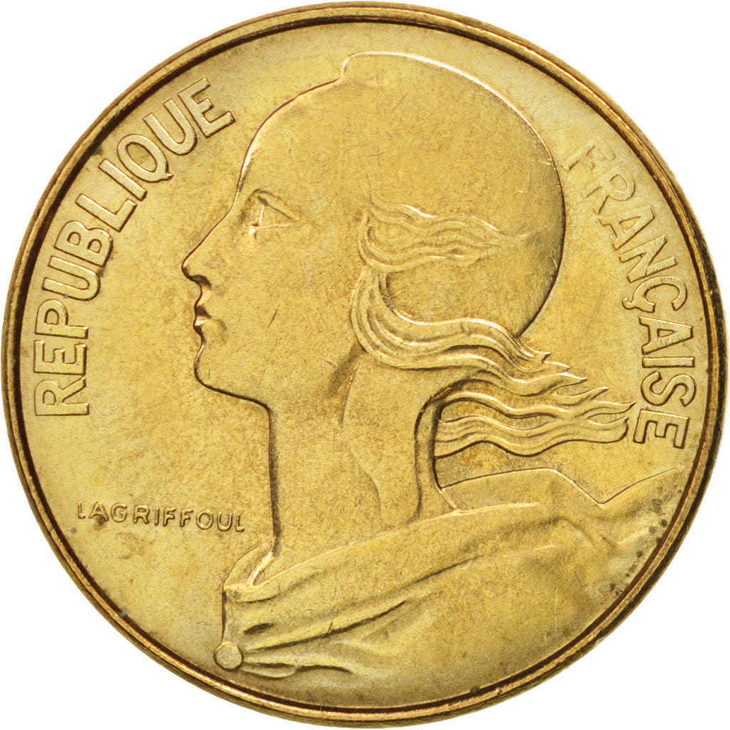 Coin, France, Marianne, 10 Centimes, 1975, Paris, AU(50-53), Aluminum-Bronze