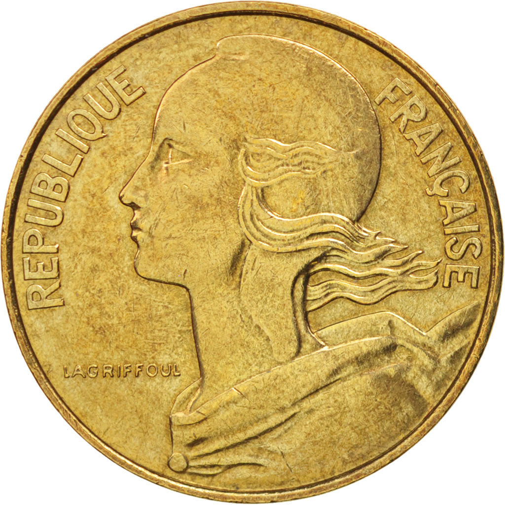 Moneta, Francja, Marianne, 10 Centimes, 1985, Paris, AU(50-53), Aluminium-Brąz