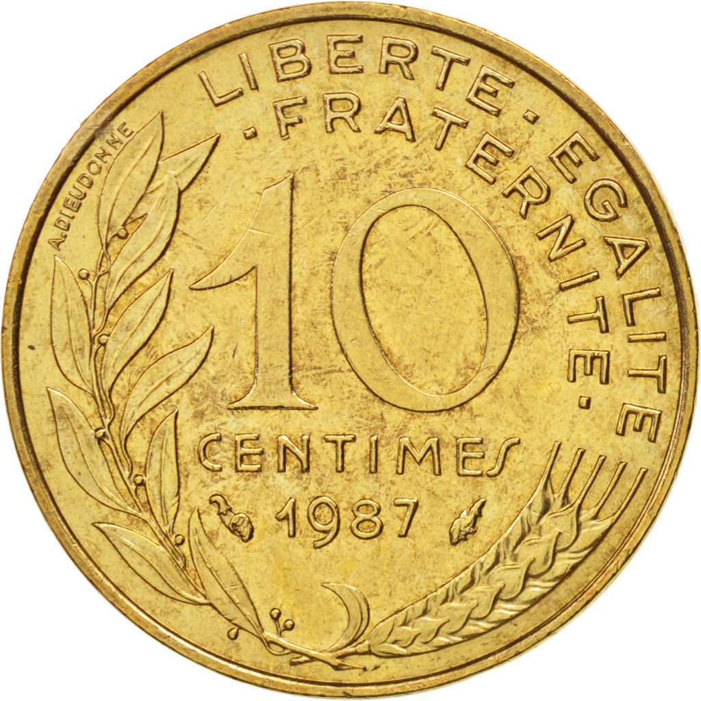 Monnaie, France, Marianne, 10 Centimes, 1987, Paris, TTB, Aluminum-Bronze