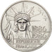 France, Statue de la Liberté, 100 Francs, 1986, Paris, AU(55-58), Silver