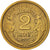 Moneda, Francia, Morlon, 2 Francs, 1936, Paris, MBC, Aluminio - bronce, KM:886