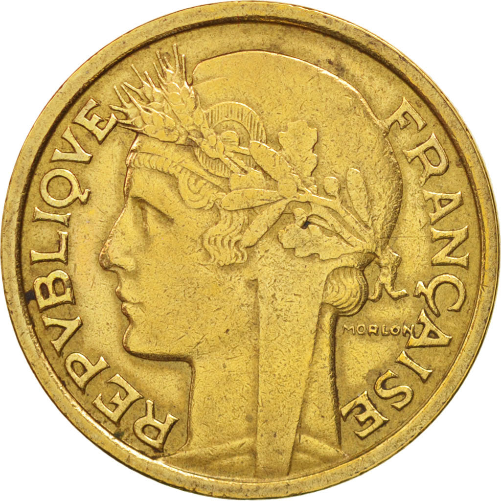 Coin, France, Morlon, 2 Francs, 1940, Paris, EF(40-45), Aluminum-Bronze, KM:886