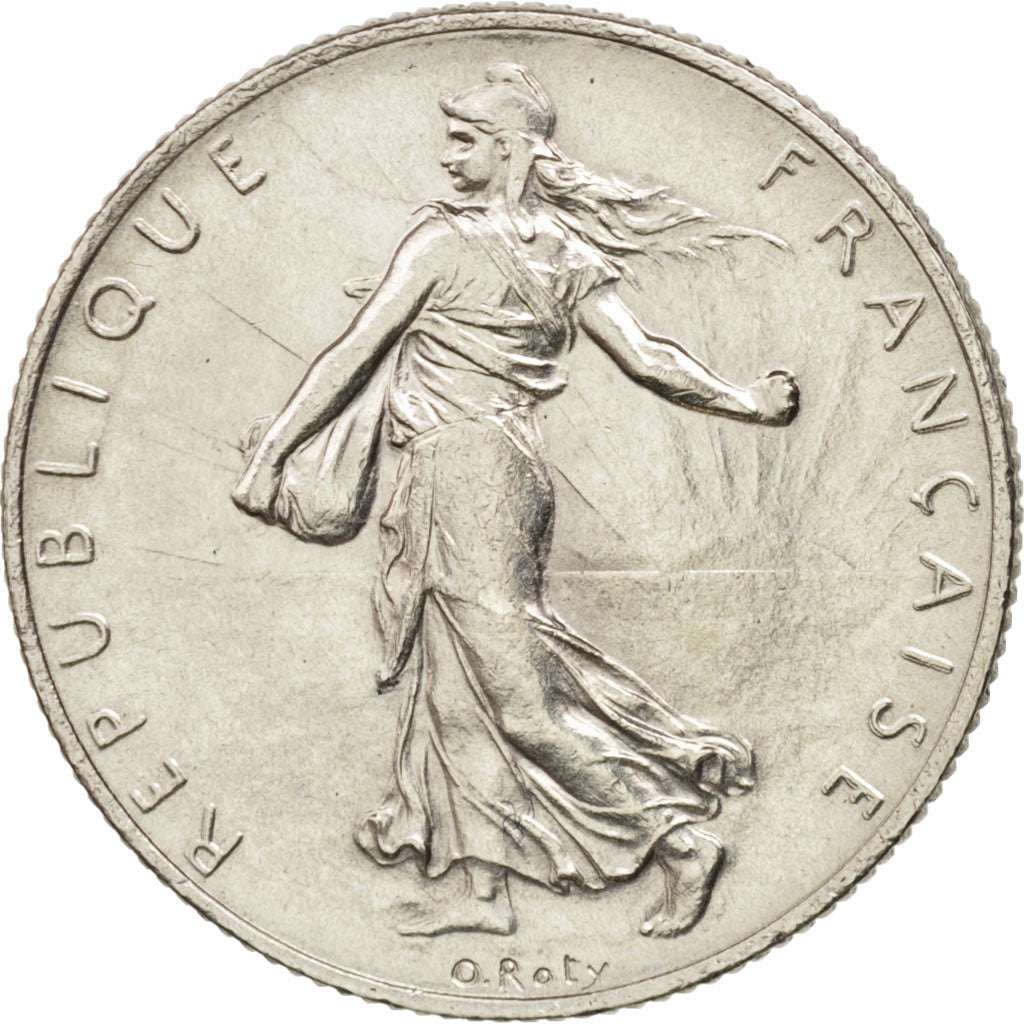 France, Semeuse, 2 Francs, 1920, Paris, EF(40-45), Silver, KM:845.1, Gadoury:532
