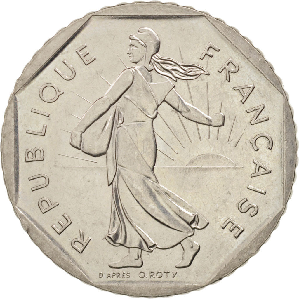 Coin, France, Semeuse, 2 Francs, 1980, Paris, AU(50-53), Nickel, KM:942.1