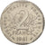 Moneta, Francja, Semeuse, 2 Francs, 1981, Paris, AU(55-58), Nikiel, KM:942.1