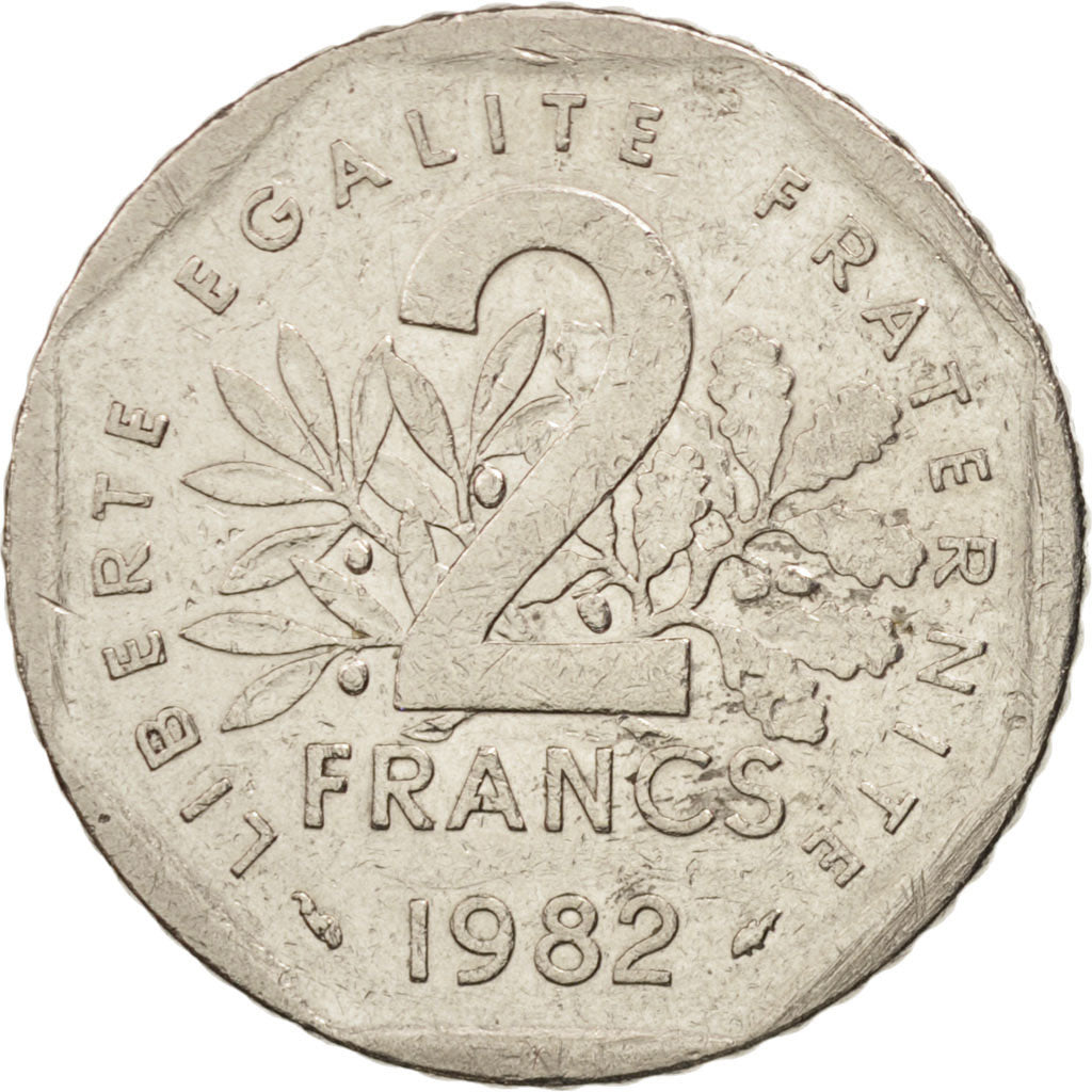 Coin, France, Semeuse, 2 Francs, 1982, Paris, VF(30-35), Nickel, KM:942.1
