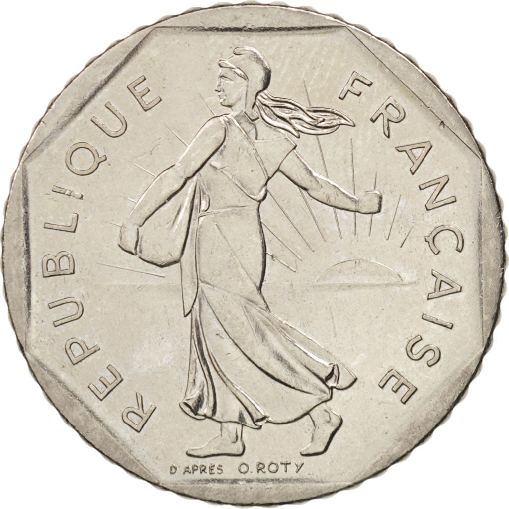 Coin, France, Semeuse, 2 Francs, 1983, Paris, AU(55-58), Nickel, KM:942.1