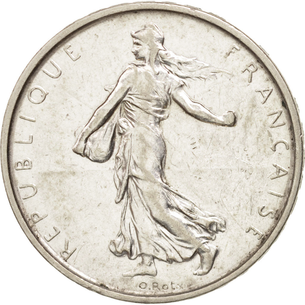 France, Semeuse, 5 Francs, 1963, Paris, EF(40-45), Silver, KM:926, Gadoury:770
