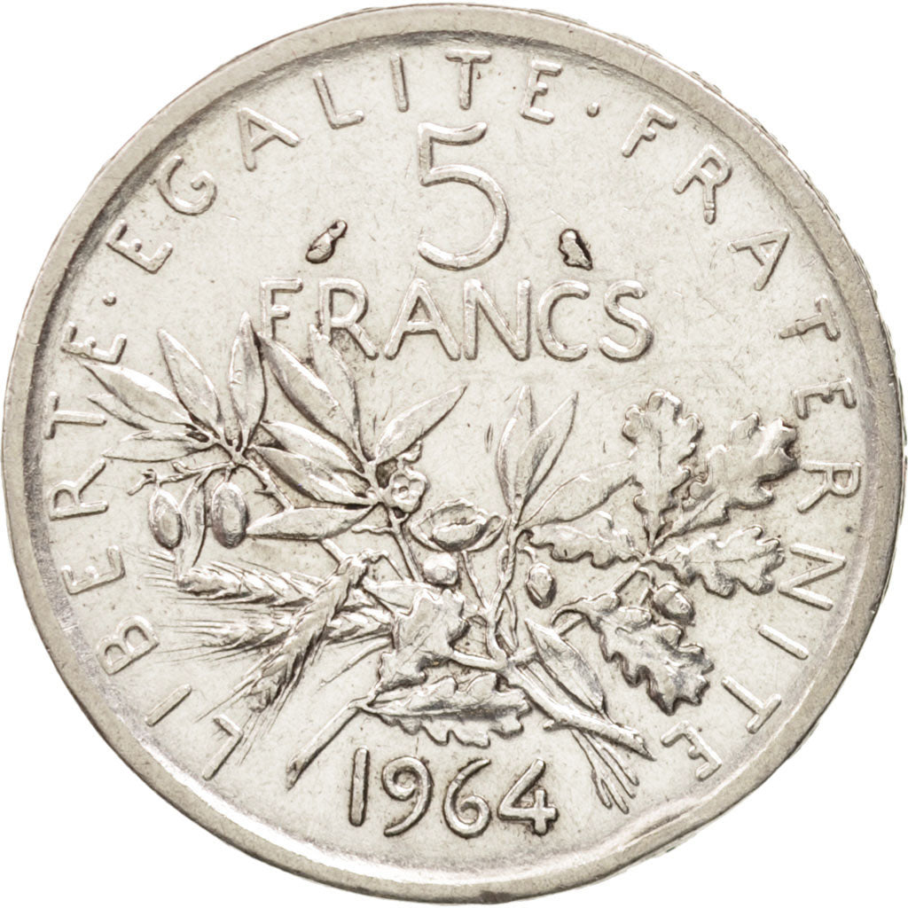 France, Semeuse, 5 Francs, 1964, Paris, TTB, Argent, KM:926, Gadoury:770