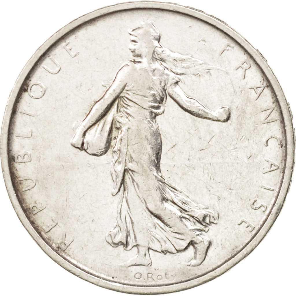 France, Semeuse, 5 Francs, 1965, Paris, EF(40-45), Silver, KM:926, Gadoury:770