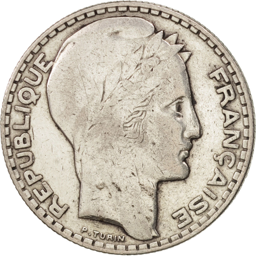 France, Turin, 10 Francs, 1932, Paris, TB+, Argent, KM:878, Gadoury:801
