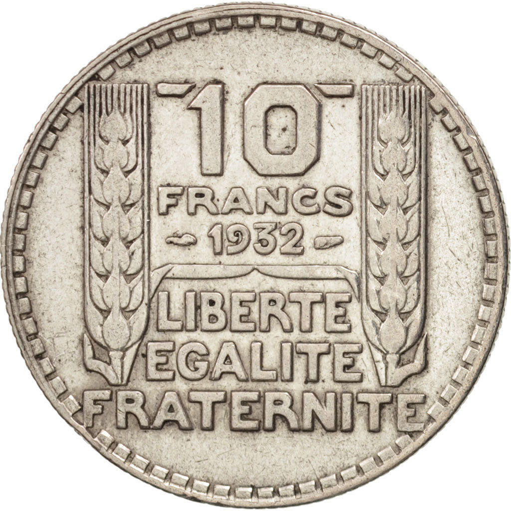 Francia, Turin, 10 Francs, 1932, Paris, MB+, Argento, KM:878, Gadoury:801