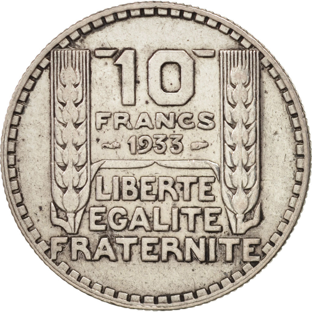 Frankreich, Turin, 10 Francs, 1933, Paris, VF(30-35), Silver, KM:878, Gadoury...