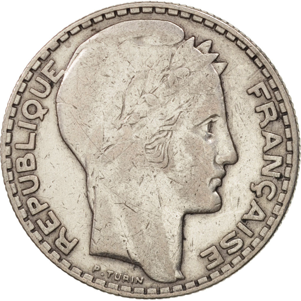 Coin, France, Turin, 10 Francs, 1933, Paris, VF(30-35), Silver, KM:878